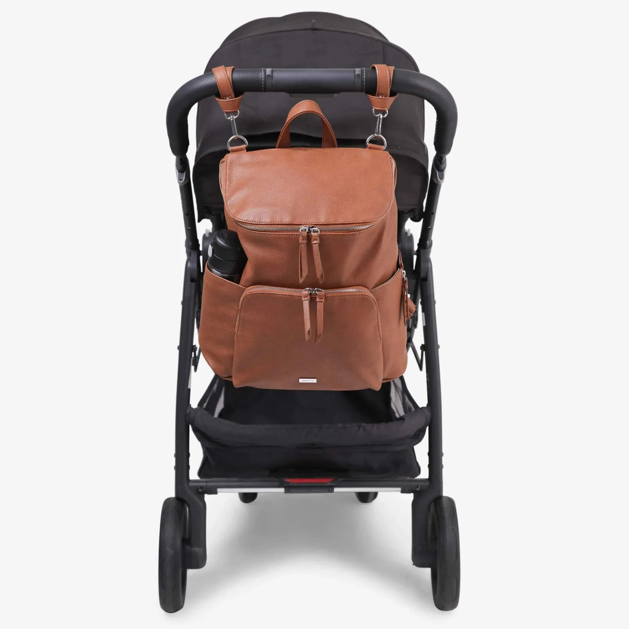 VANCHI The Frankie Everyday Backpack Nappy Bag - Tan