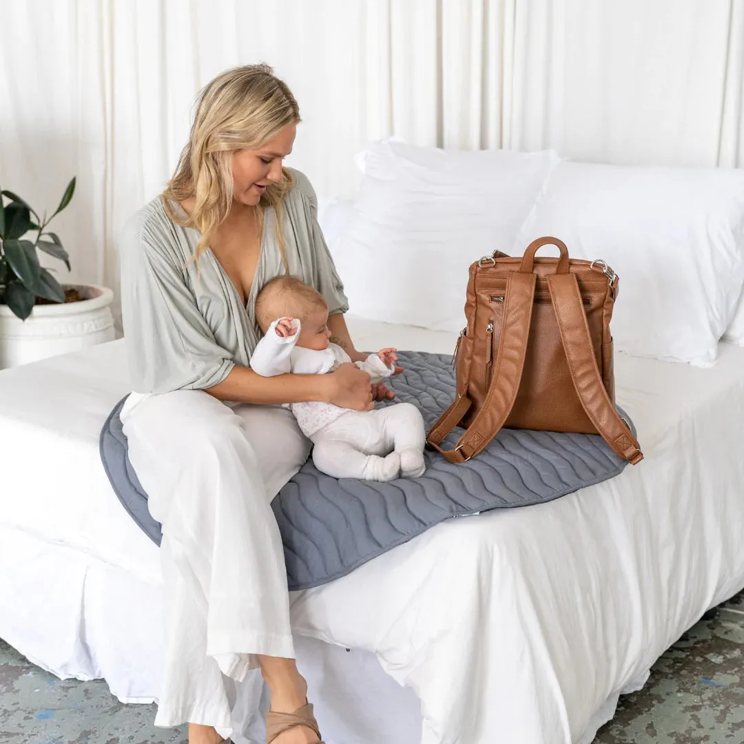 VANCHI The Frankie Everyday Backpack Nappy Bag - Tan